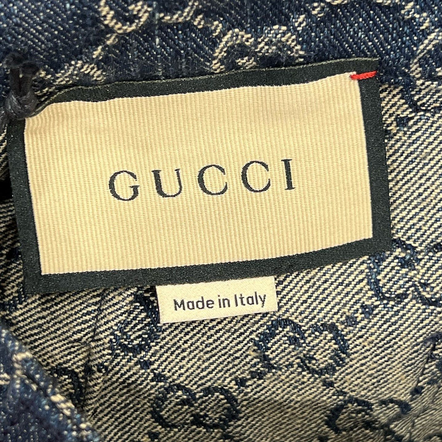 Gucci Gucci GG Logo Denim Shorts Size 36 Size 25" / US 0 / IT 36 - 3 Thumbnail