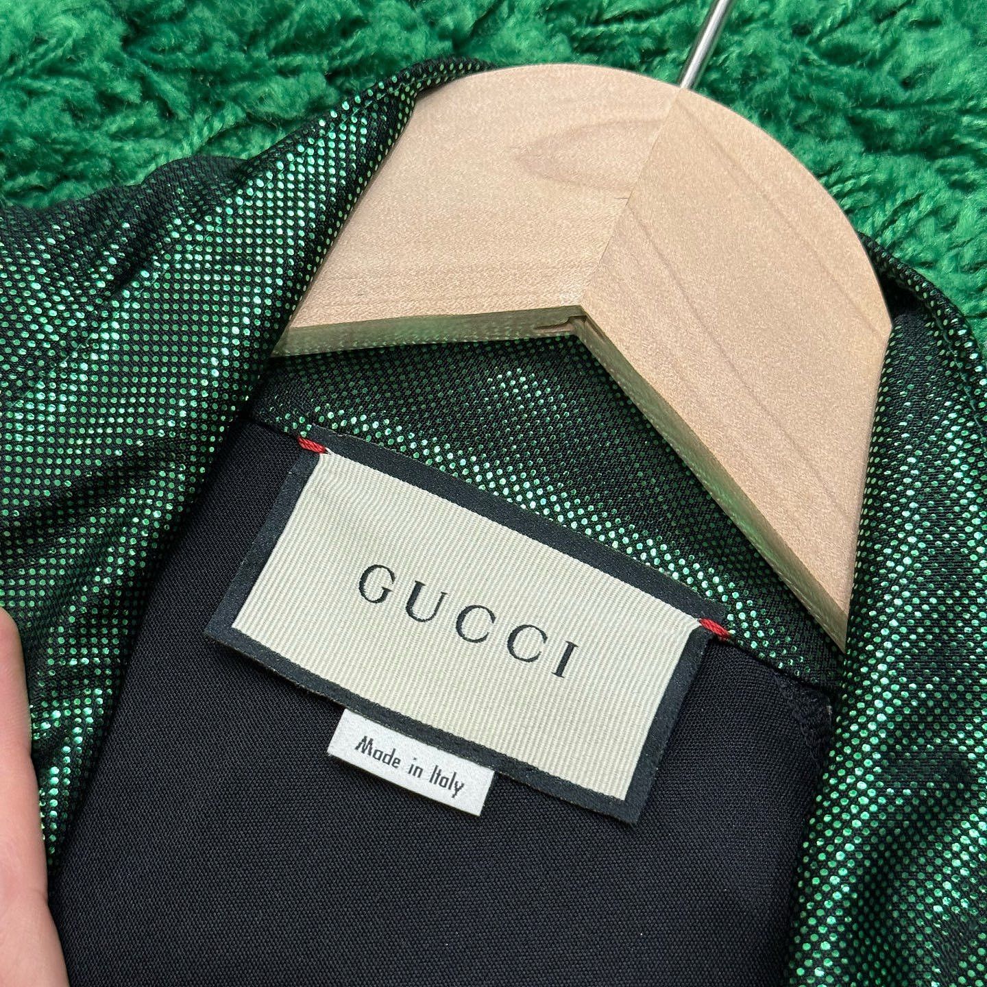 Gucci Gucci Metallic Logo Stripe Track Jacket Size S Size US S / EU 44-46 / 1 - 3 Thumbnail