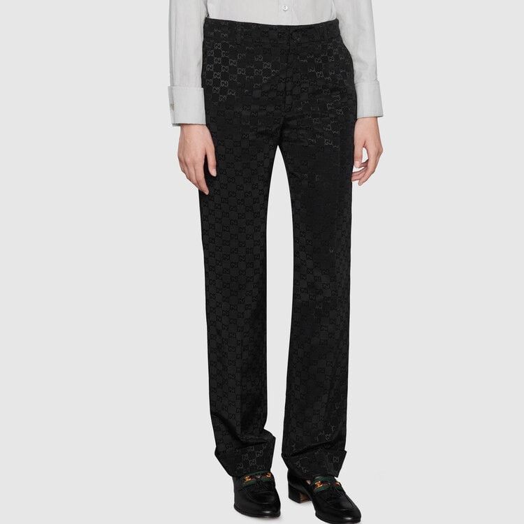 Gucci Gucci GG Monogram Canvas Pants Size 38 Size 26" / US 2 / IT 38 - 5 Thumbnail
