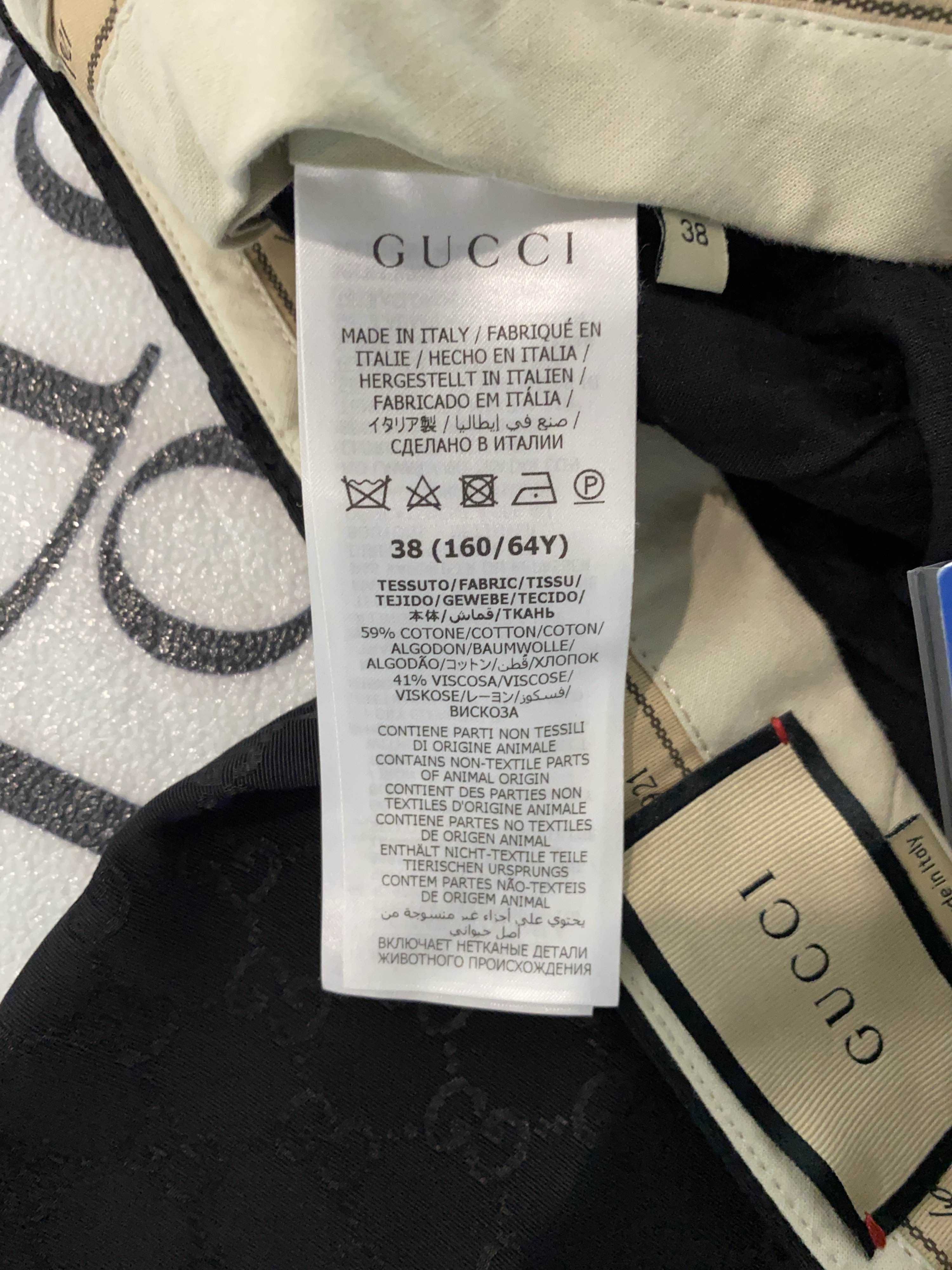 Gucci Gucci GG Monogram Canvas Pants Size 38 Size 26" / US 2 / IT 38 - 4 Thumbnail