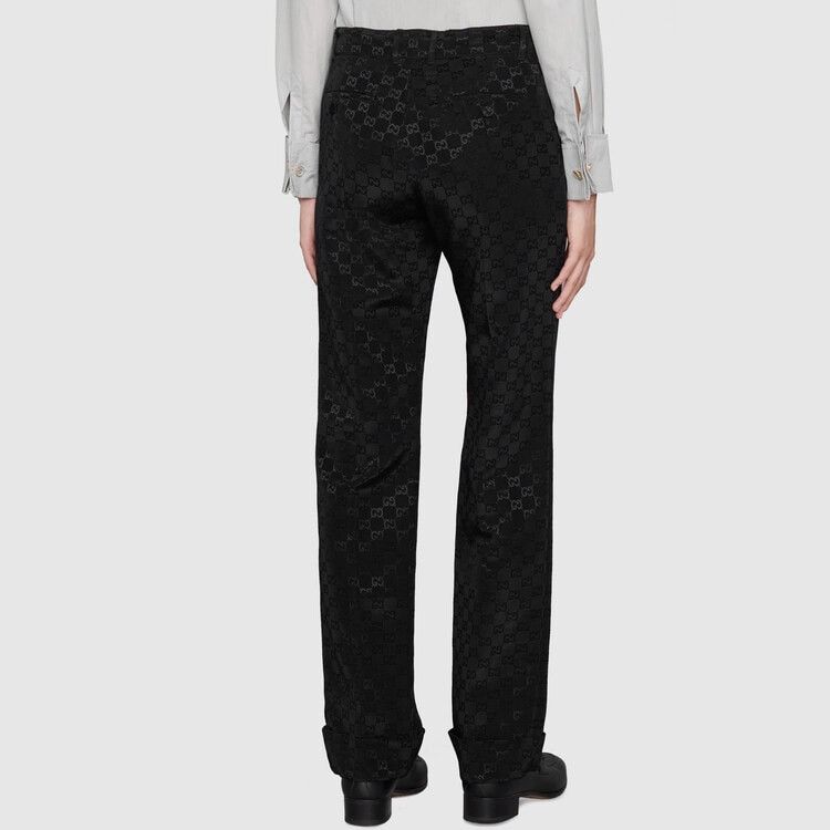 Gucci Gucci GG Monogram Canvas Pants Size 38 Size 26" / US 2 / IT 38 - 7 Thumbnail