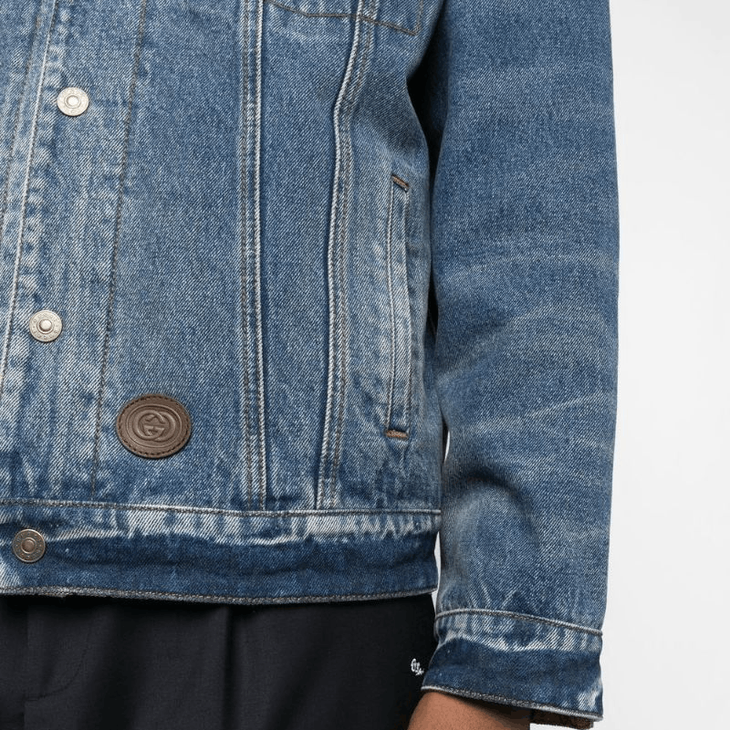Gucci Gucci Logo Patch Denim Jacket Size L Size US L / EU 52-54 / 3 - 8 Thumbnail