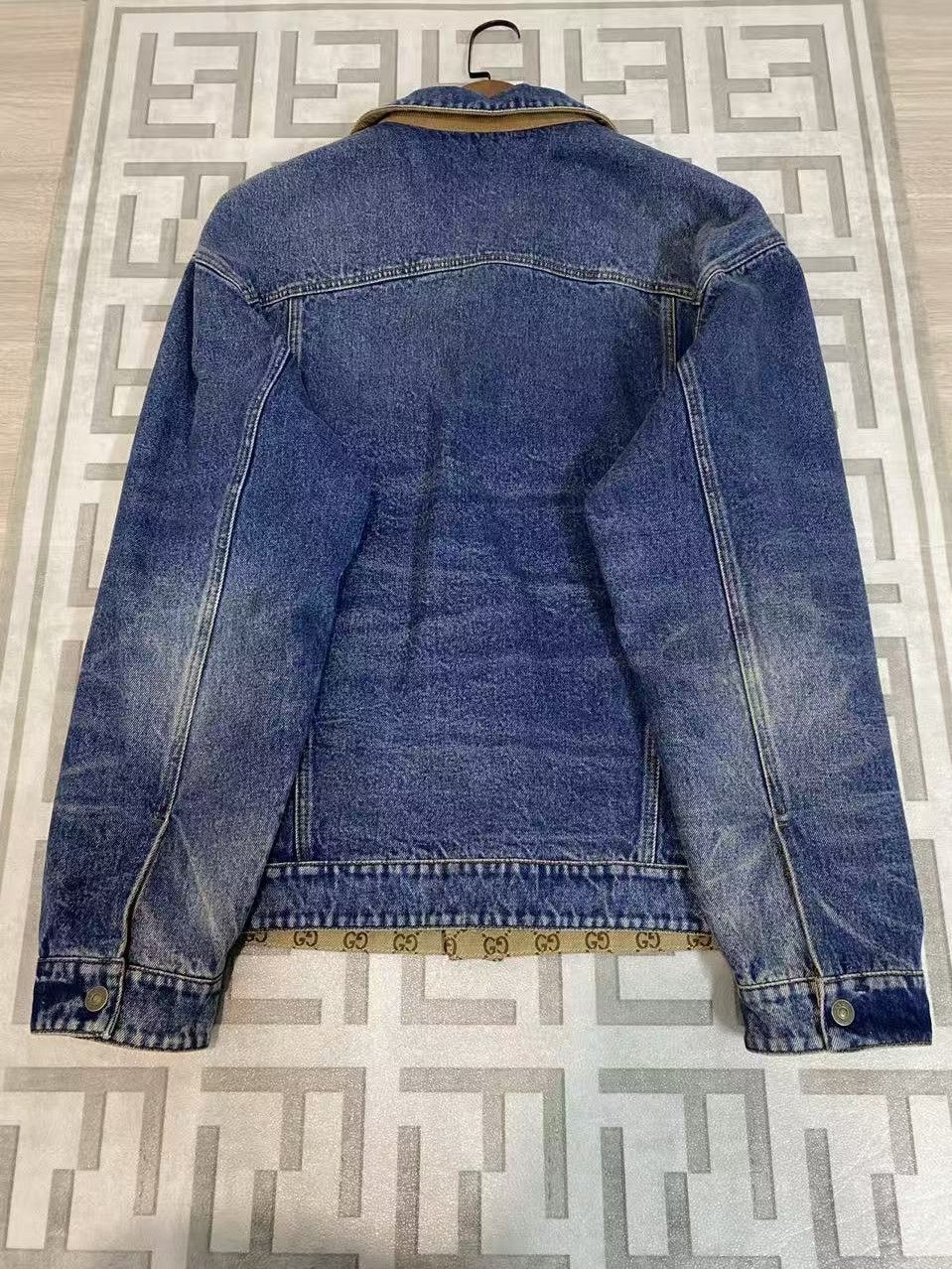 Gucci Gucci Logo Patch Denim Jacket Size L Size US L / EU 52-54 / 3 - 2 Thumbnail