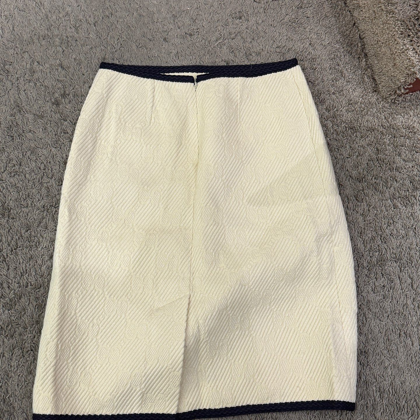 Gucci Gucci GG Monogram Knit Trim Skirt Size 38 Size 26" / US 2 / IT 38 - 2 Thumbnail