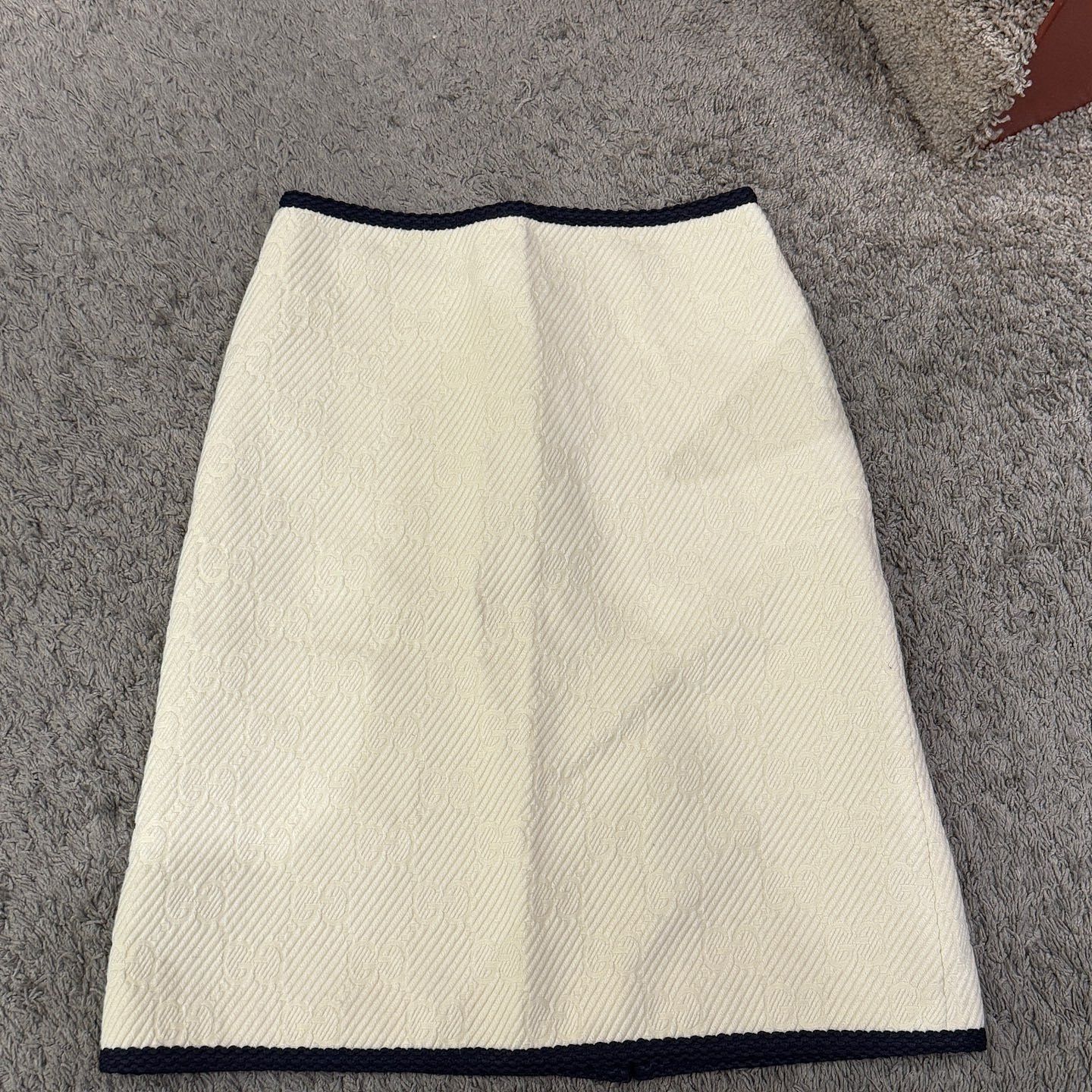 Gucci Gucci GG Monogram Knit Trim Skirt Size 38 Size 26" / US 2 / IT 38 - 8 Thumbnail