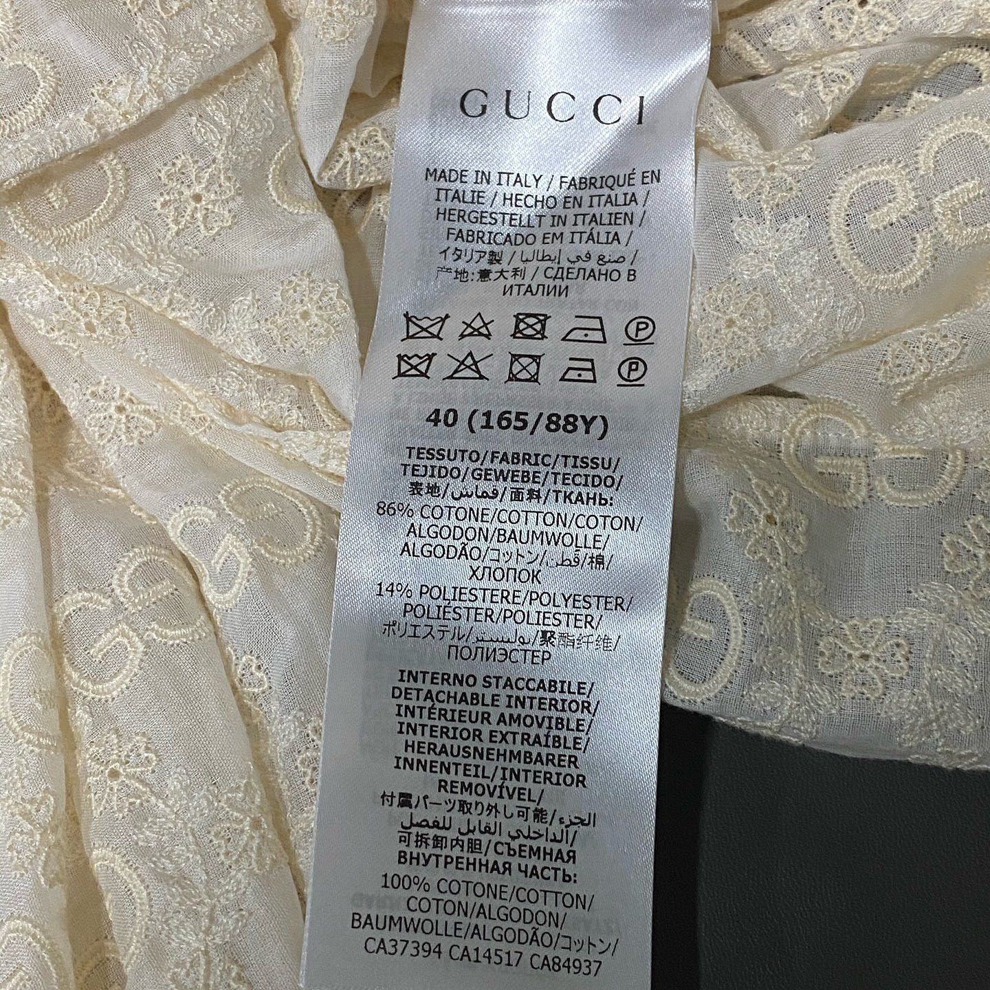 Gucci Gucci GG Embroidery Cotton Blouse Size 40 Size S / US 4 / IT 40 - 4 Thumbnail