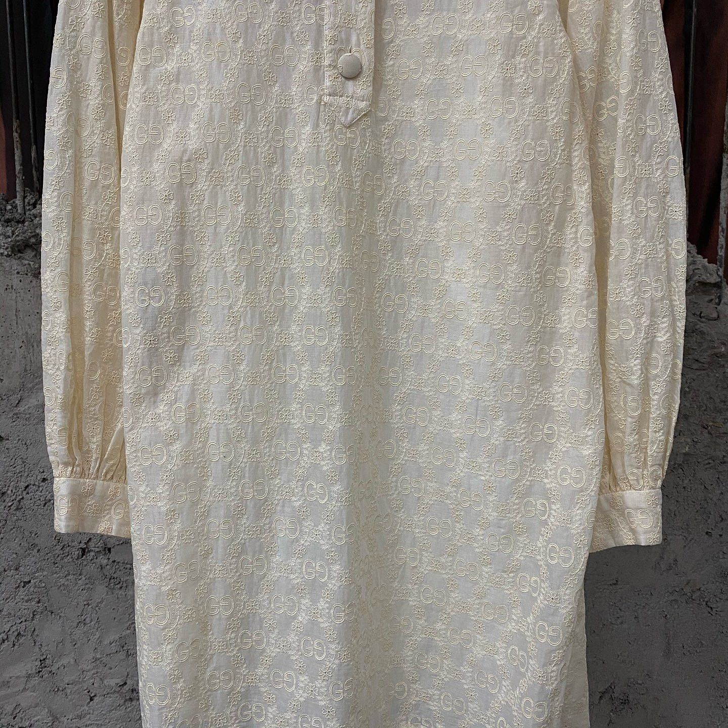Gucci Gucci GG Embroidery Cotton Blouse Size 40 Size S / US 4 / IT 40 - 6 Thumbnail