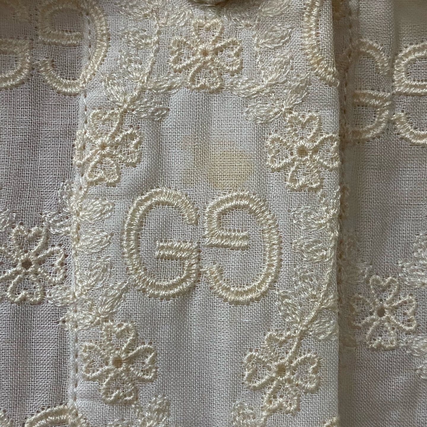 Gucci Gucci GG Embroidery Cotton Blouse Size 40 Size S / US 4 / IT 40 - 7 Thumbnail