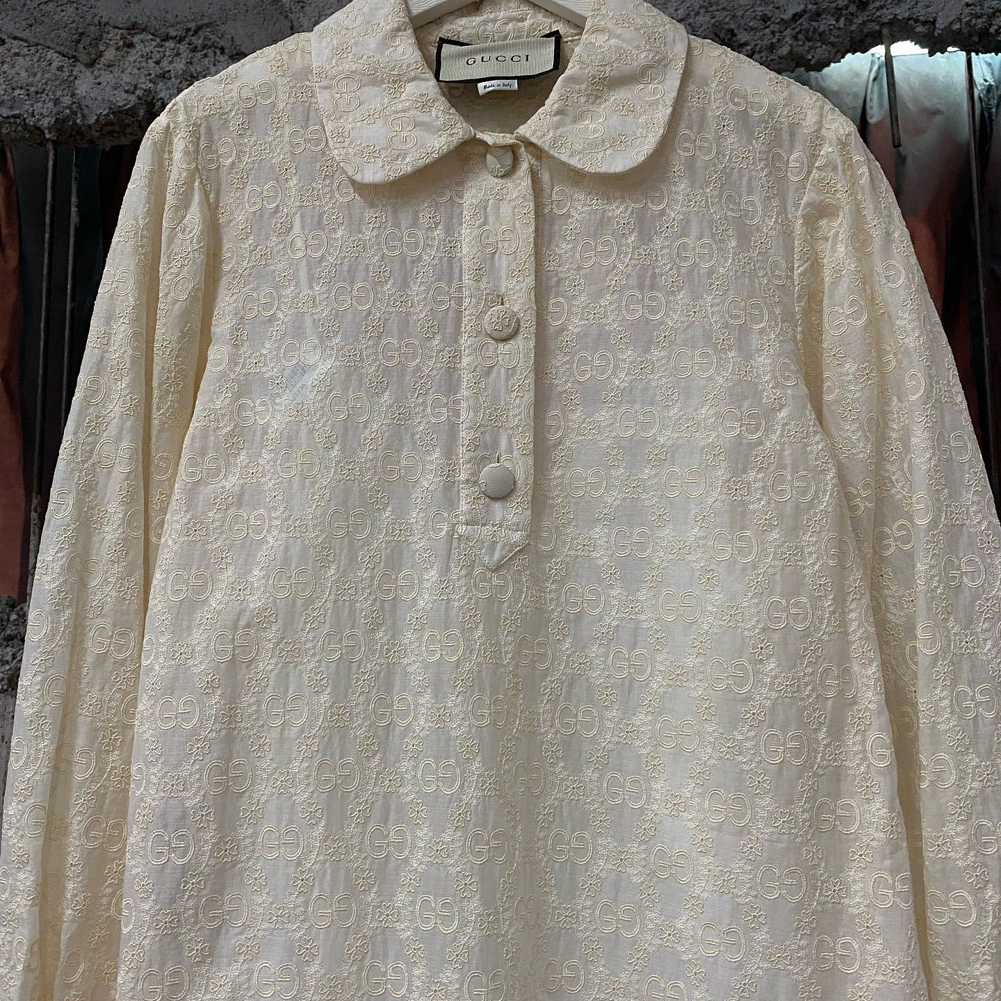 Gucci Gucci GG Embroidery Cotton Blouse Size 40 Size S / US 4 / IT 40 - 5 Thumbnail