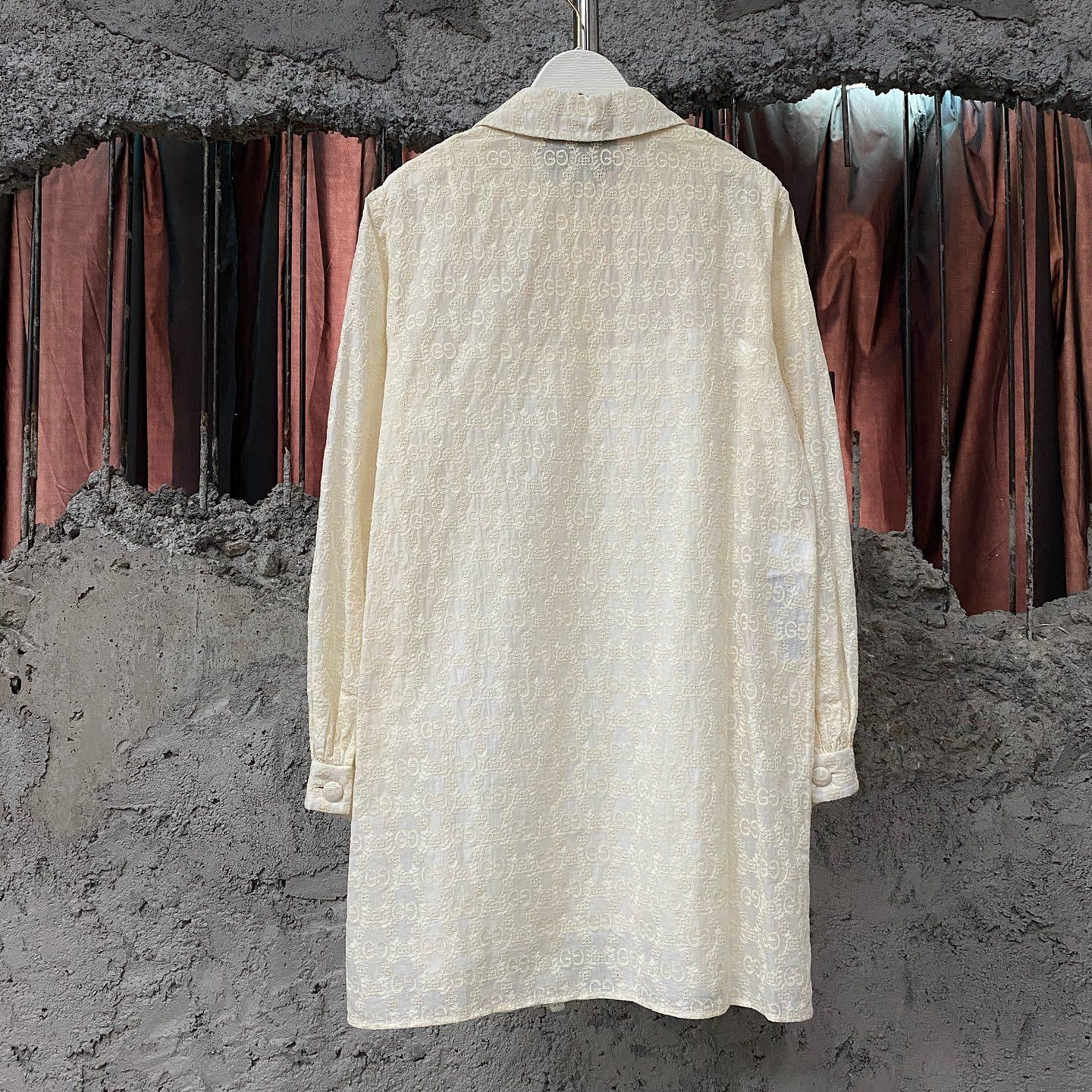 Gucci Gucci GG Embroidery Cotton Blouse Size 40 Size S / US 4 / IT 40 - 2 Thumbnail