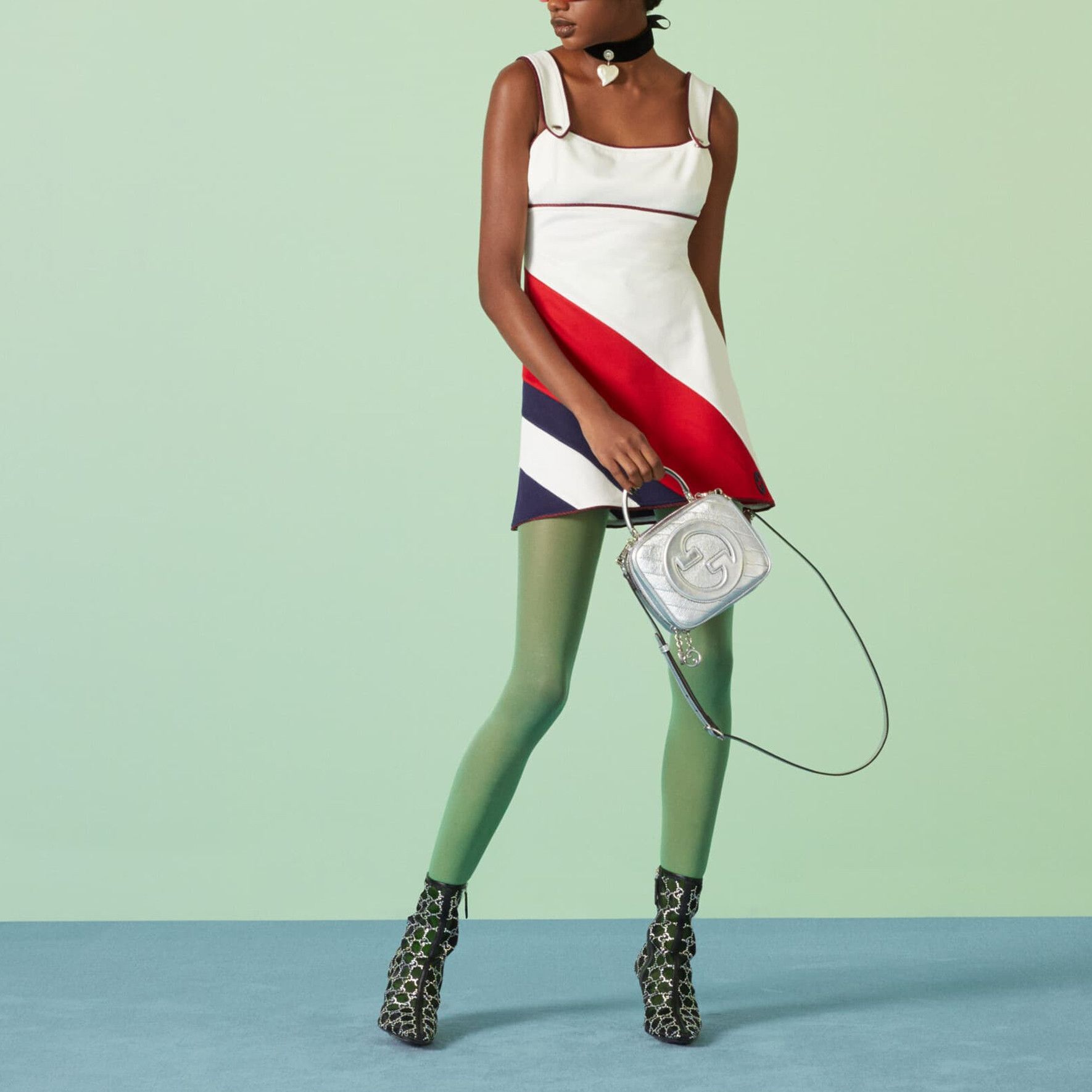 Gucci Gucci Colorblock Sleeveless Mini Dress Size S Size S / US 4 / IT 40 - 8 Thumbnail