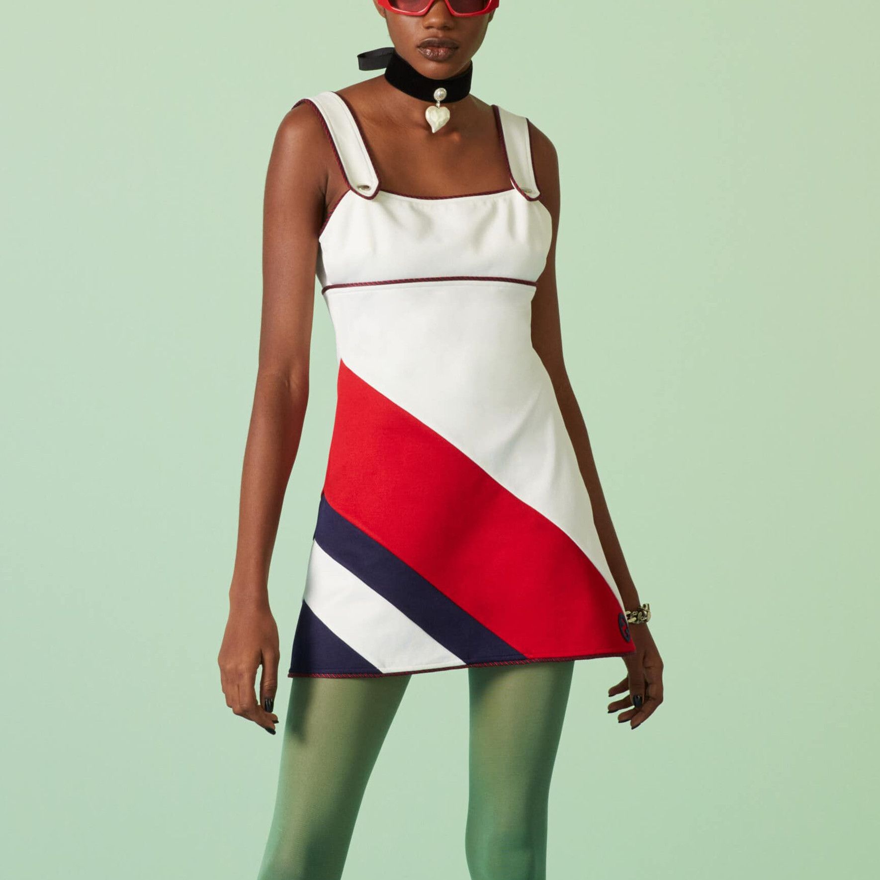Gucci Gucci Colorblock Sleeveless Mini Dress Size S Size S / US 4 / IT 40 - 6 Thumbnail