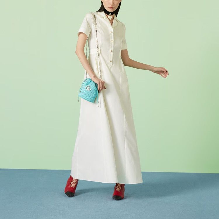 Gucci Gucci White Cotton Maxi Dress Size 38 Size XS / US 0-2 / IT 36-38 - 8 Thumbnail