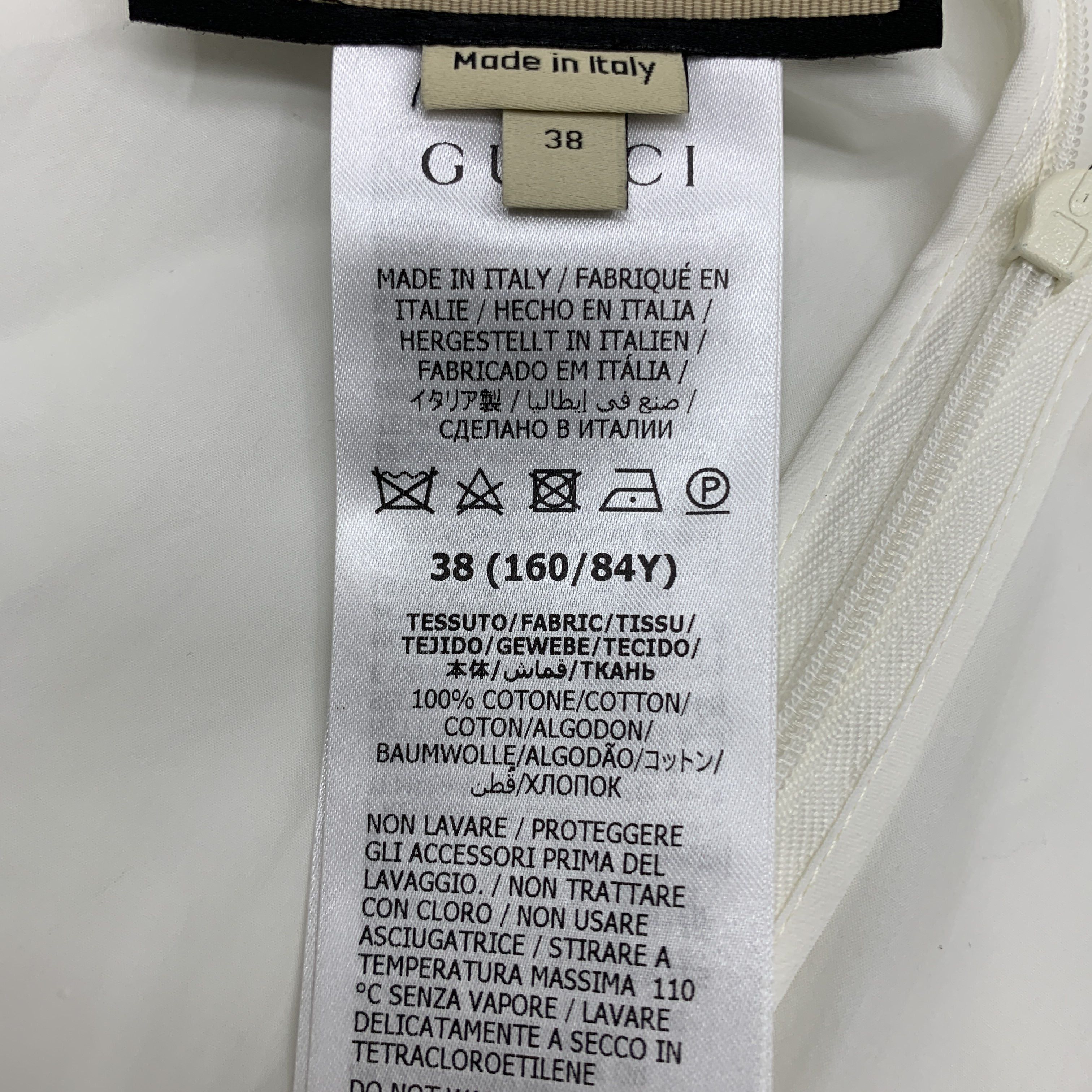 Gucci Gucci White Cotton Maxi Dress Size 38 Size XS / US 0-2 / IT 36-38 - 4 Thumbnail