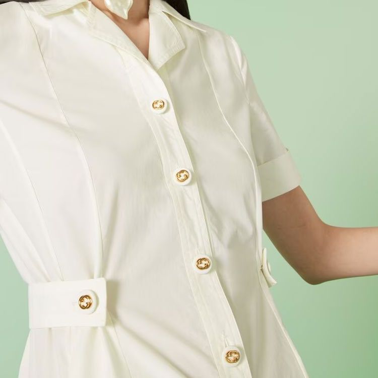 Gucci Gucci White Cotton Maxi Dress Size 38 Size XS / US 0-2 / IT 36-38 - 10 Thumbnail