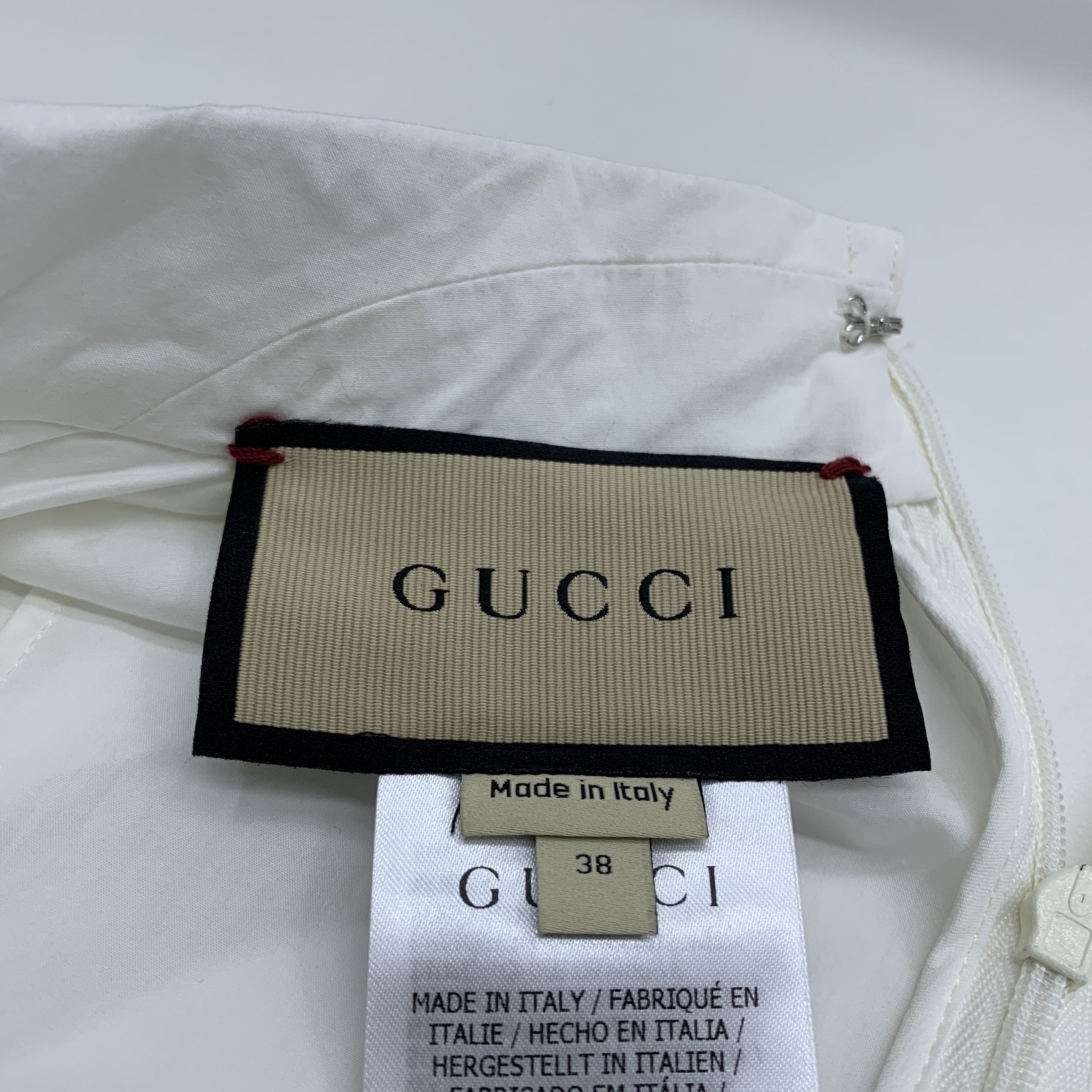 Gucci Gucci White Cotton Maxi Dress Size 38 Size XS / US 0-2 / IT 36-38 - 3 Thumbnail