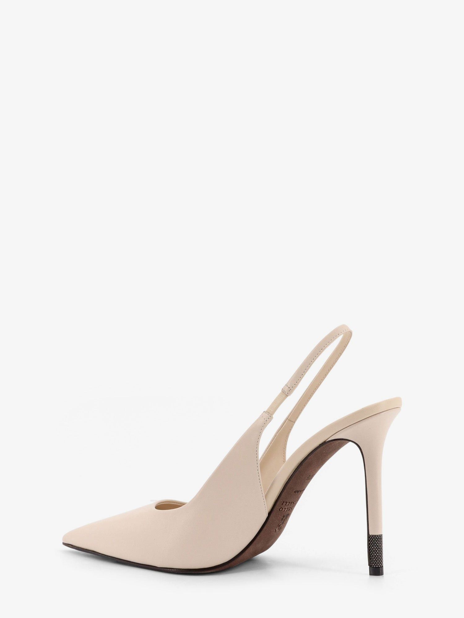 Brunello Cucinelli Brunello Cucinelli Leather pumps with Monili detail on the heel IT 40 Women - USA Tariffs Included Size US 10 / IT 40 - 3 Thumbnail