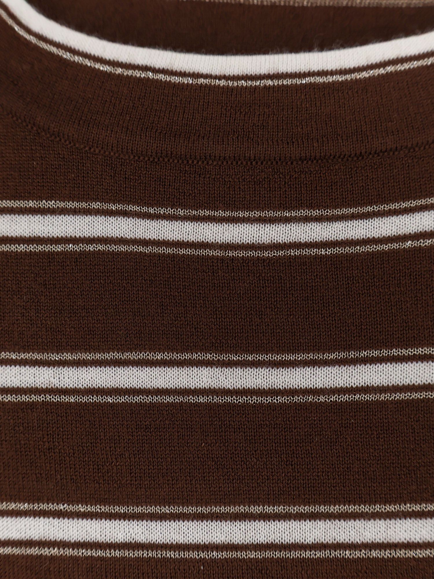 Brunello Cucinelli Brunello Cucinelli Virgin wool and cashmere blend t-shirt Tag Size L Women - USA Tariffs Included Size L / US 10 / IT 46 - 3 Thumbnail