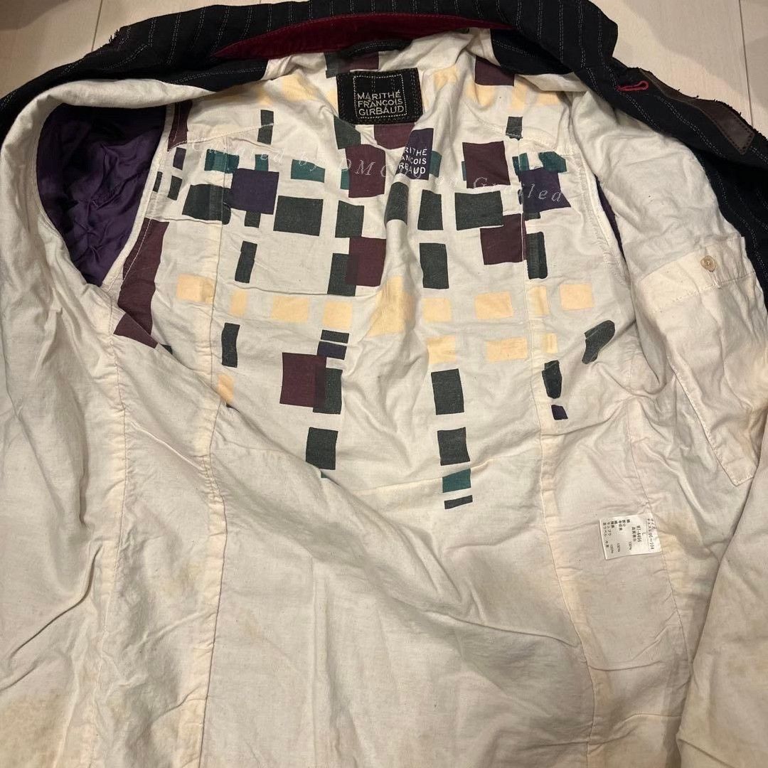 Marithe + Francois Girbaud Marithe Francois Girbaud Vintage Striped Jacket Size US L / EU 52-54 / 3 - 8 Thumbnail