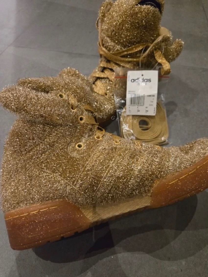 Jeremy Scott adidas x Jeremy Scott Gold Bear Size US 8.5 / EU 41-42 - 3 Thumbnail
