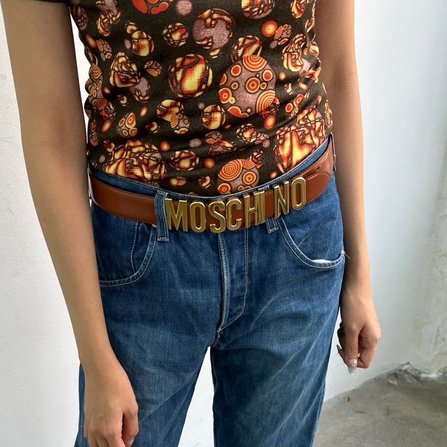 Moschino MOSCHINO Vintage Brown Belt Size ONE SIZE - 3 Thumbnail