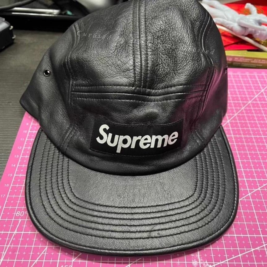 Supreme Supreme Leather 5-Panel Camp Cap Size ONE SIZE - 2 Thumbnail