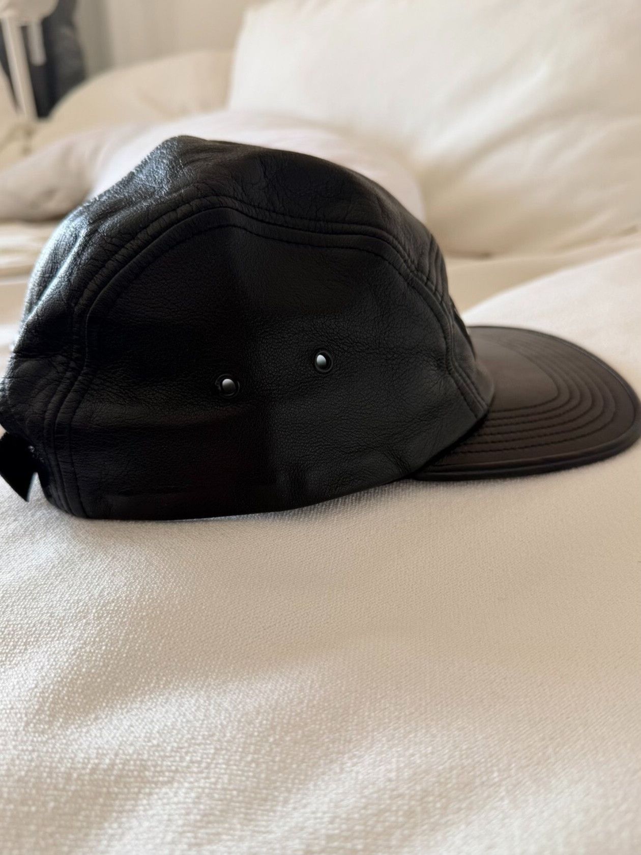 Supreme Supreme Leather 5-Panel Camp Cap Size ONE SIZE - 4 Thumbnail