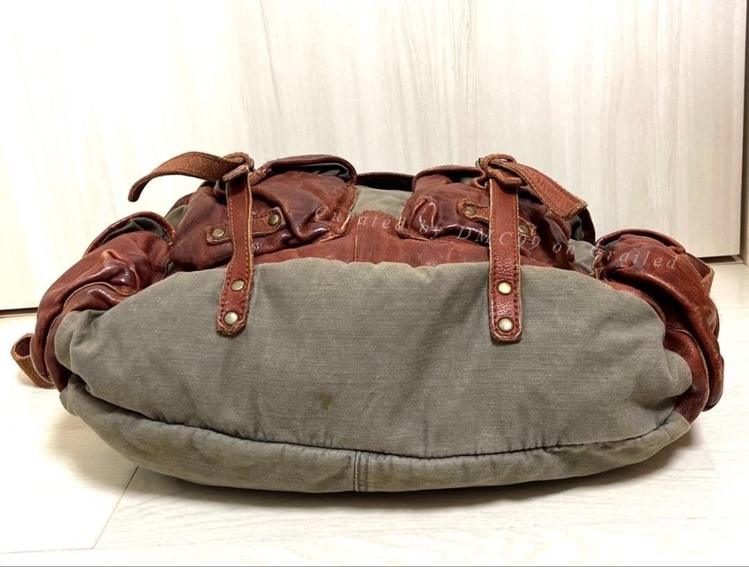Vintage TOUGH JEANSMITH Vintage Waxed Leather Crossbody Bag Size ONE SIZE - 5 Thumbnail