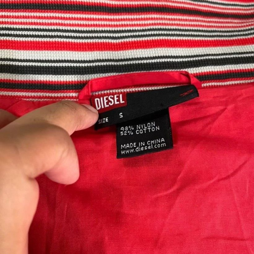 Diesel Diesel Vintage High Collar Red Sport Jacket Size S / US 4 / IT 40 - 5 Thumbnail