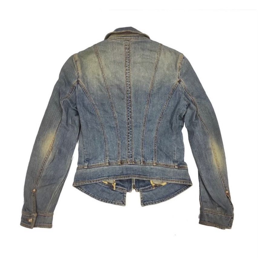 Roberto Cavalli Vintage Roberto Cavalli Denim Jacket Size M / US 6-8 / IT 42-44 - 2 Thumbnail