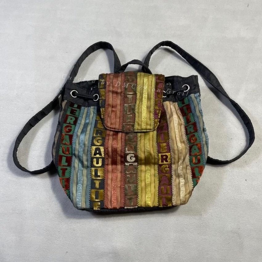 Jean Paul Gaultier Vintage Jean Paul Gaultier Striped Backpack Size ONE SIZE - 9 Thumbnail