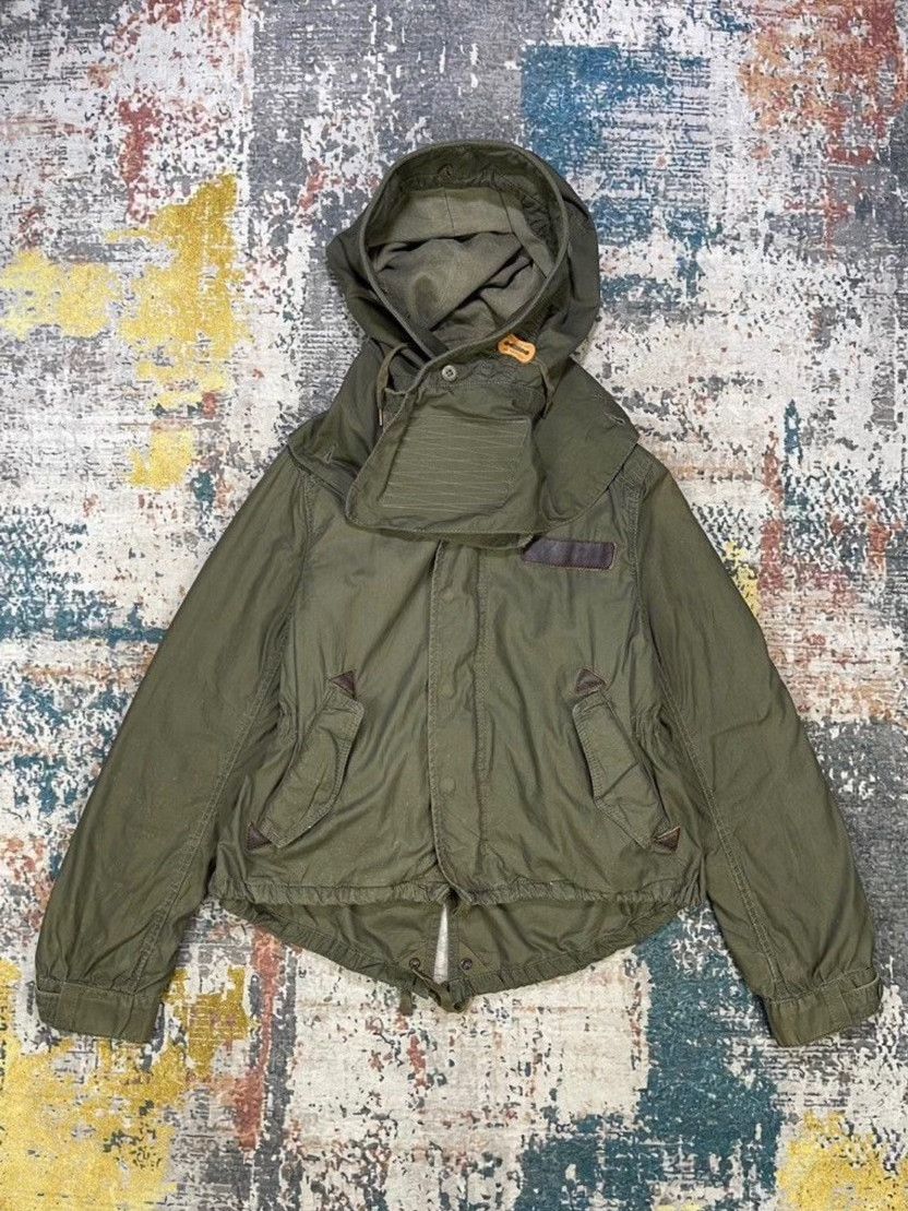 Vintage GOA Military Jacket with Removable Hood Size US M / EU 48-50 / 2 - 2 Thumbnail