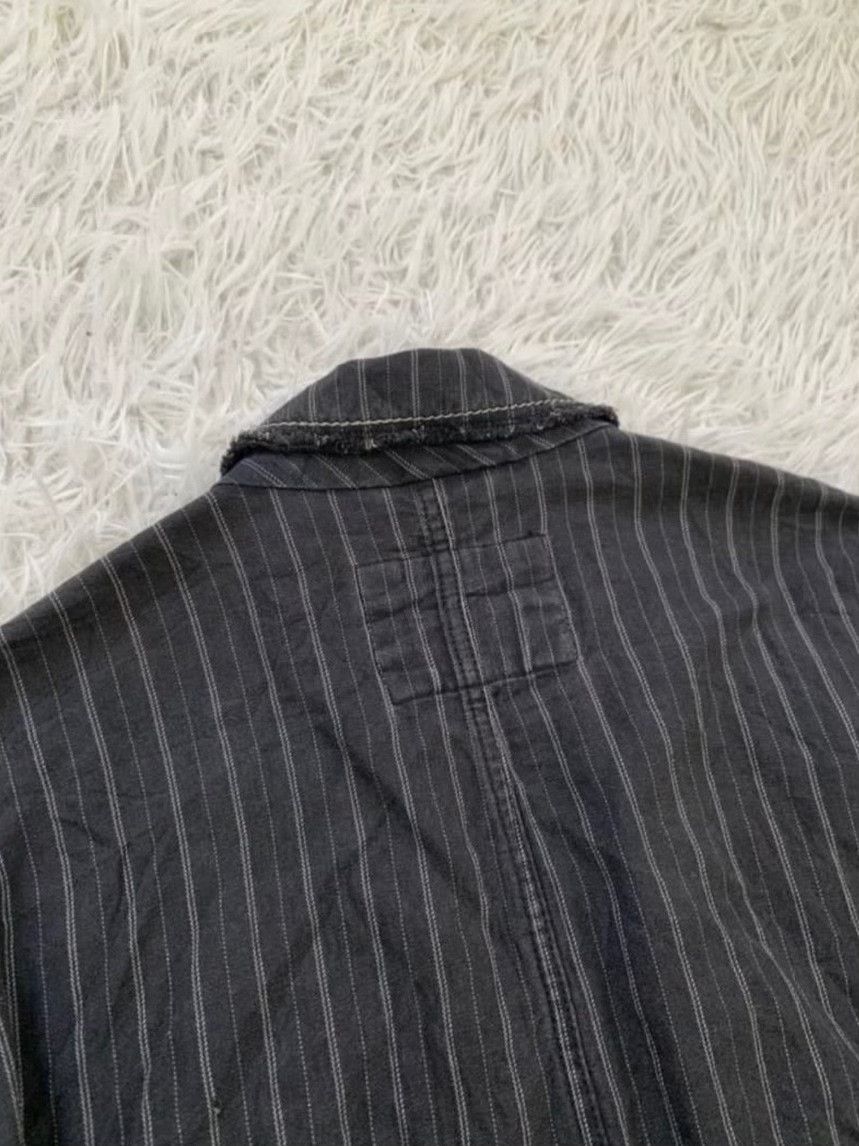 Marithe + Francois Girbaud Marithe Francois Girbaud Striped Collar Coat Size US L / EU 52-54 / 3 - 7 Thumbnail