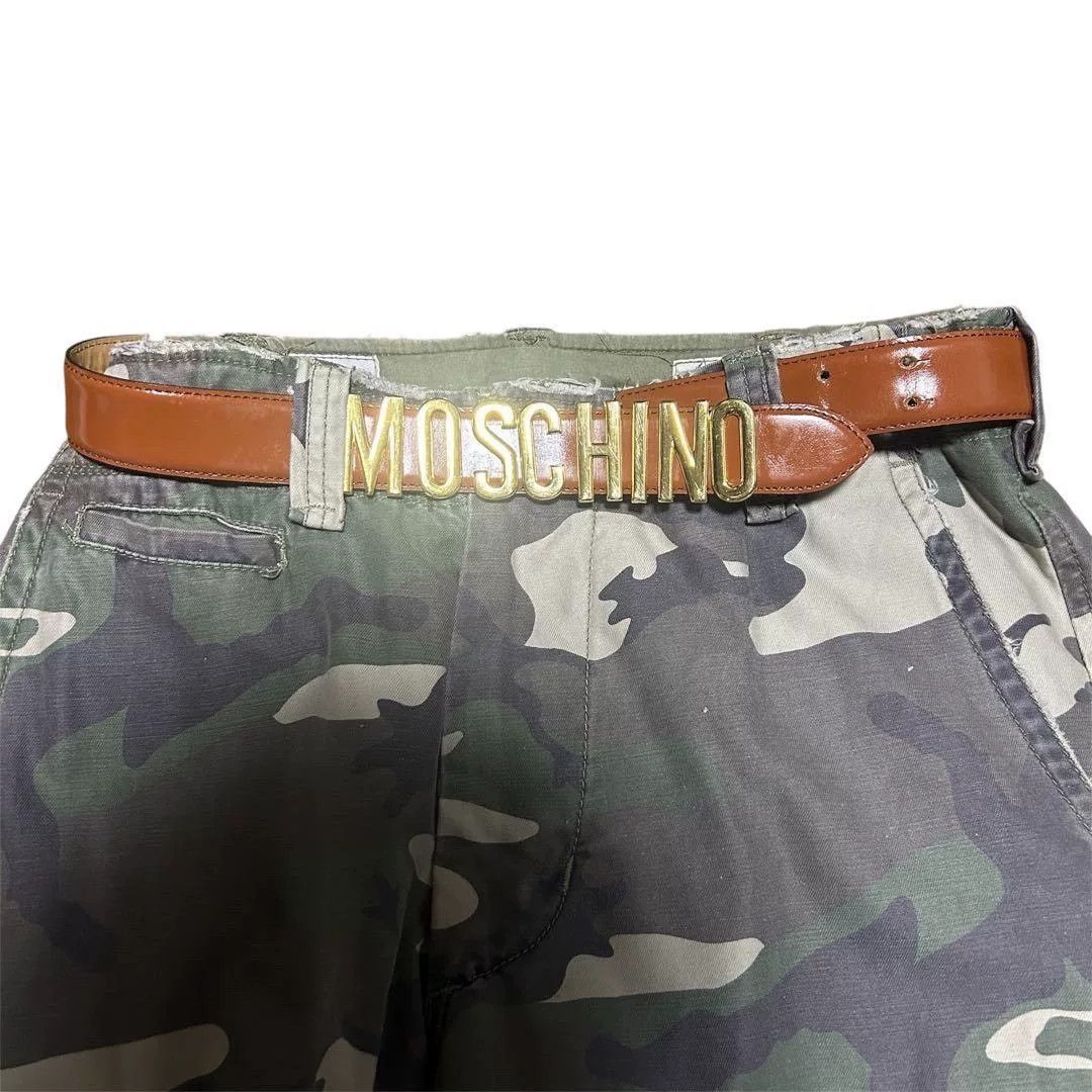 Moschino MOSCHINO Vintage Brown Leather Belt Size ONE SIZE - 2 Thumbnail