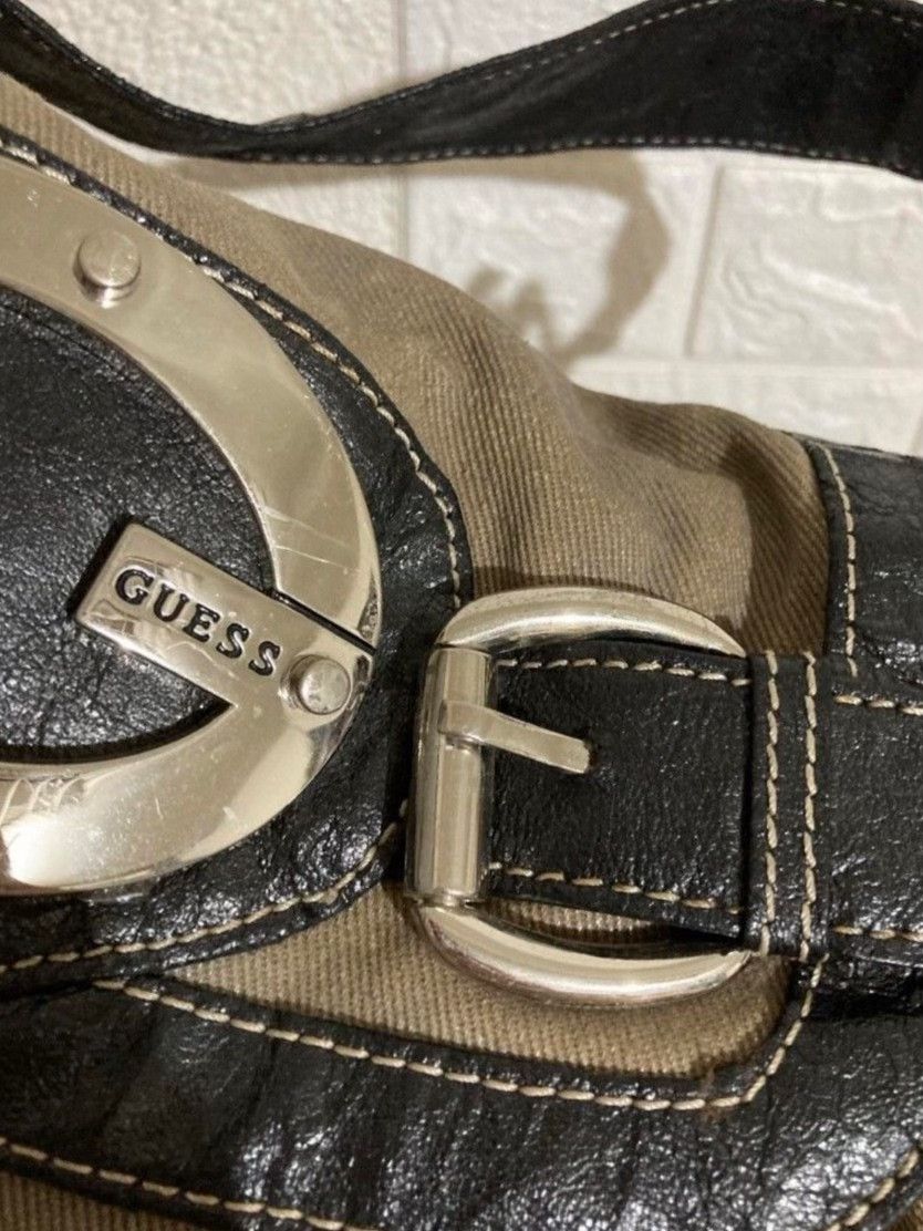 Guess Guess Vintage Brown Leather Shoulder Bag Size ONE SIZE - 3 Thumbnail