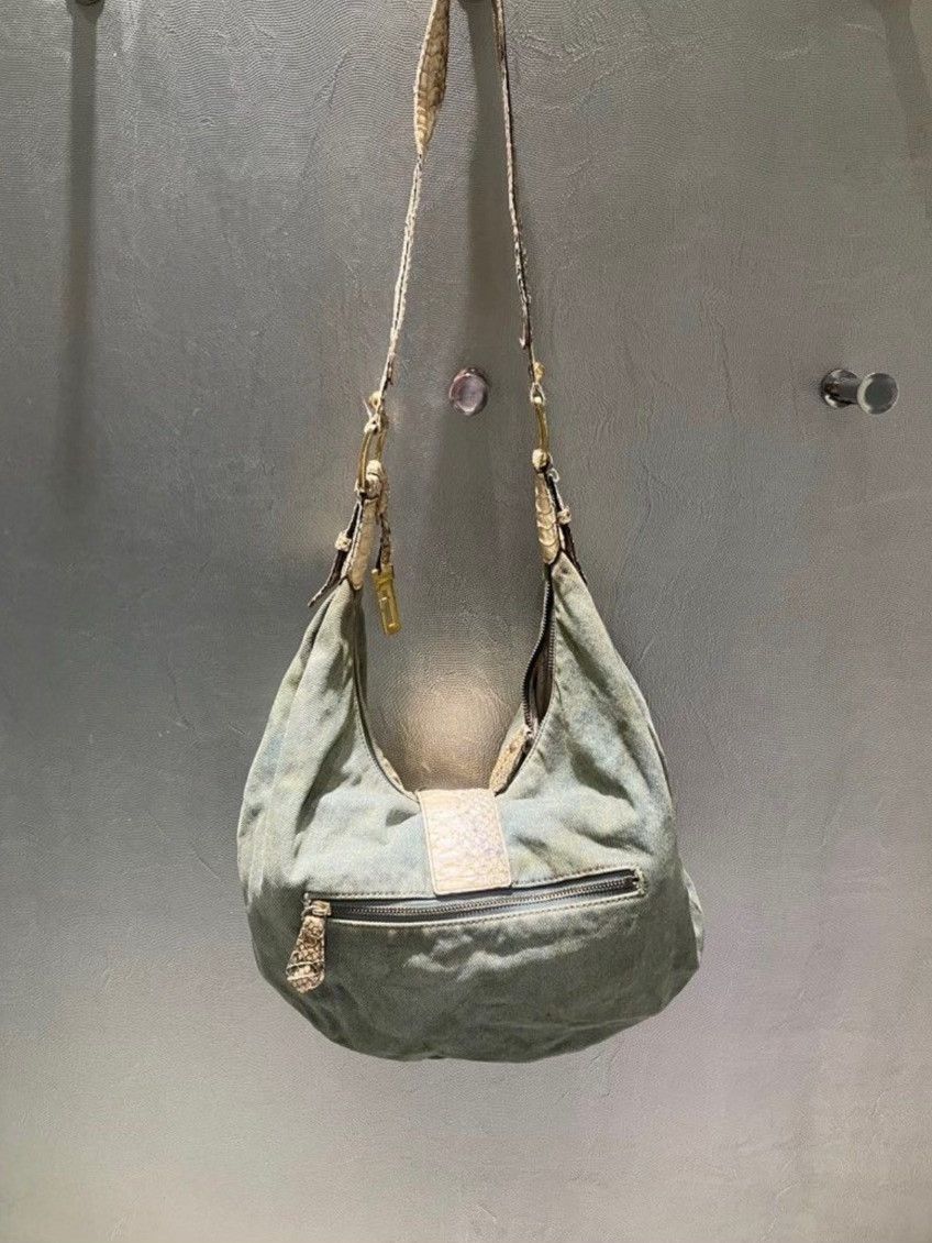 Guess Guess Vintage Denim Shoulder Bag Size ONE SIZE - 7 Thumbnail