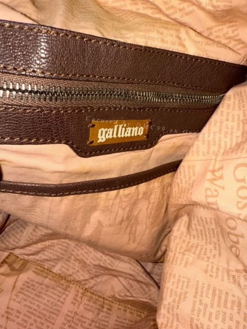John Galliano John Galliano Newspaper Print Color Block Tote Size ONE SIZE - 3 Thumbnail