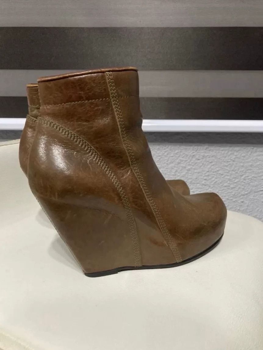 Rick Owens Rick Owens Brown Wedge Heel Boots Size US 5 / IT 35 - 5 Thumbnail