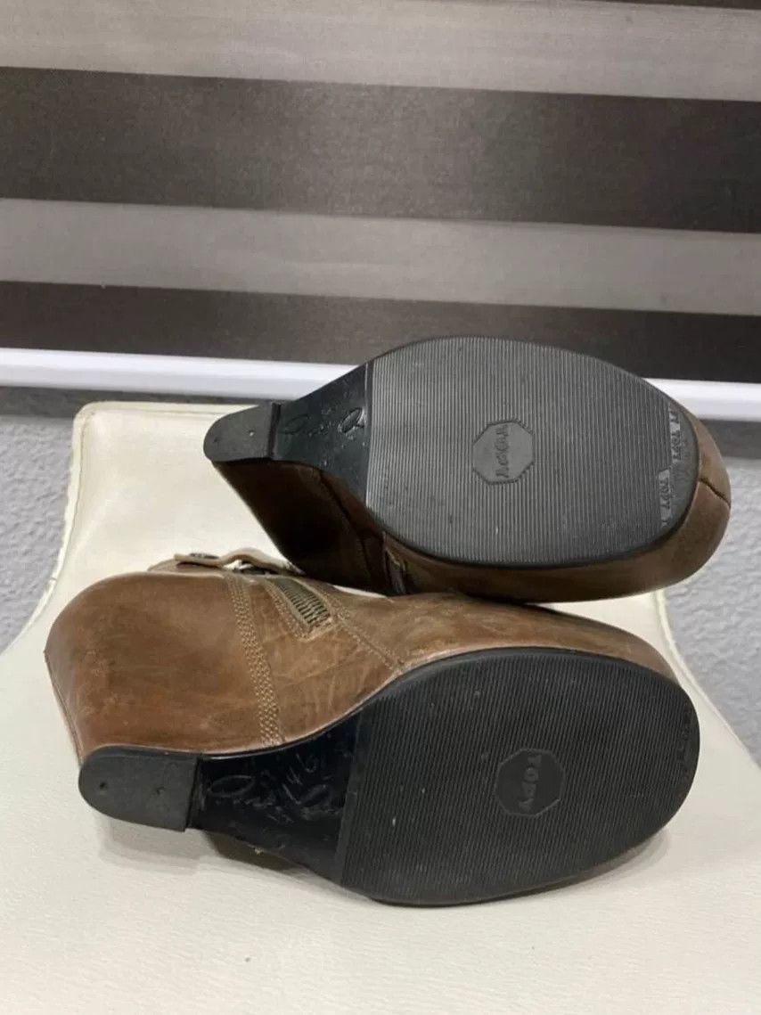 Rick Owens Rick Owens Brown Wedge Heel Boots Size US 5 / IT 35 - 7 Thumbnail