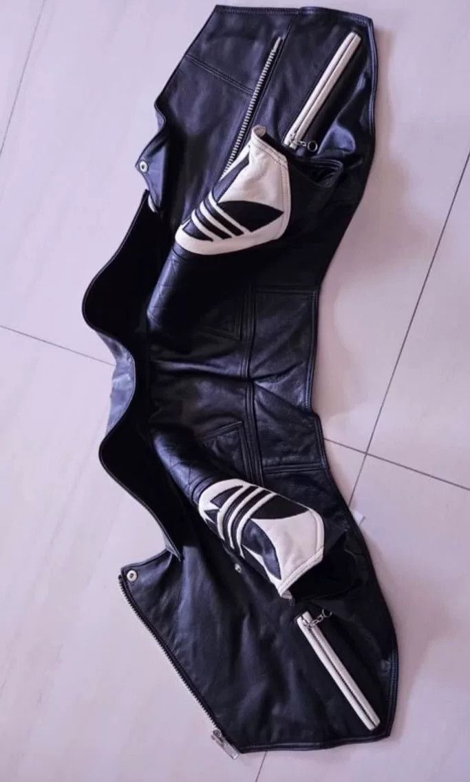 Jeremy Scott Adidas x Jeremy Scott Black Leather Vest Size XS / US 0-2 / IT 36-38 - 4 Thumbnail