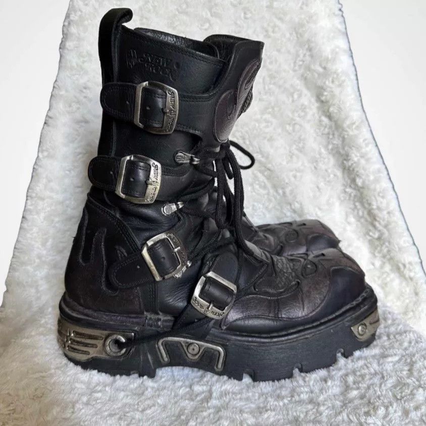 New Rock New Rock High-Top Platform Boots Size US 10 / EU 43 - 3 Thumbnail