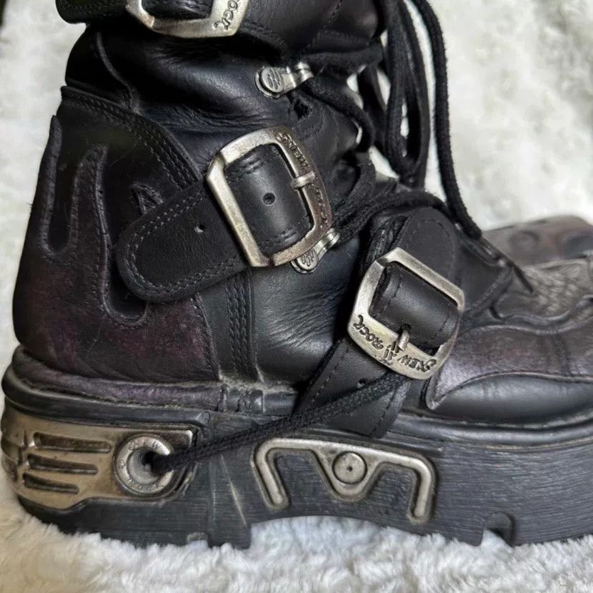 New Rock New Rock High-Top Platform Boots Size US 10 / EU 43 - 7 Thumbnail
