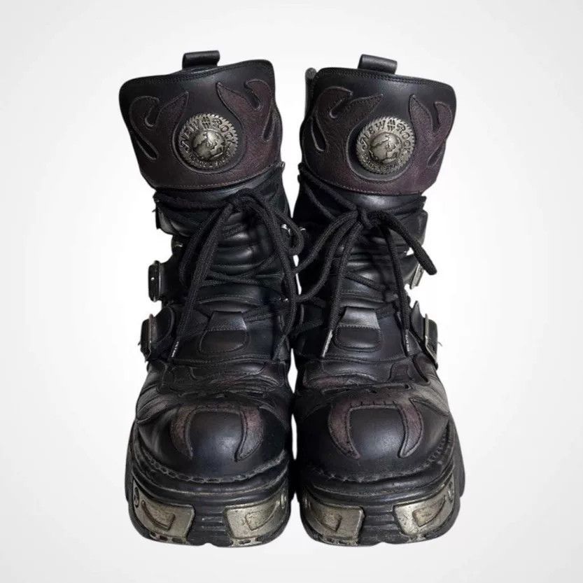 New Rock New Rock High-Top Platform Boots Size US 10 / EU 43 - 2 Thumbnail