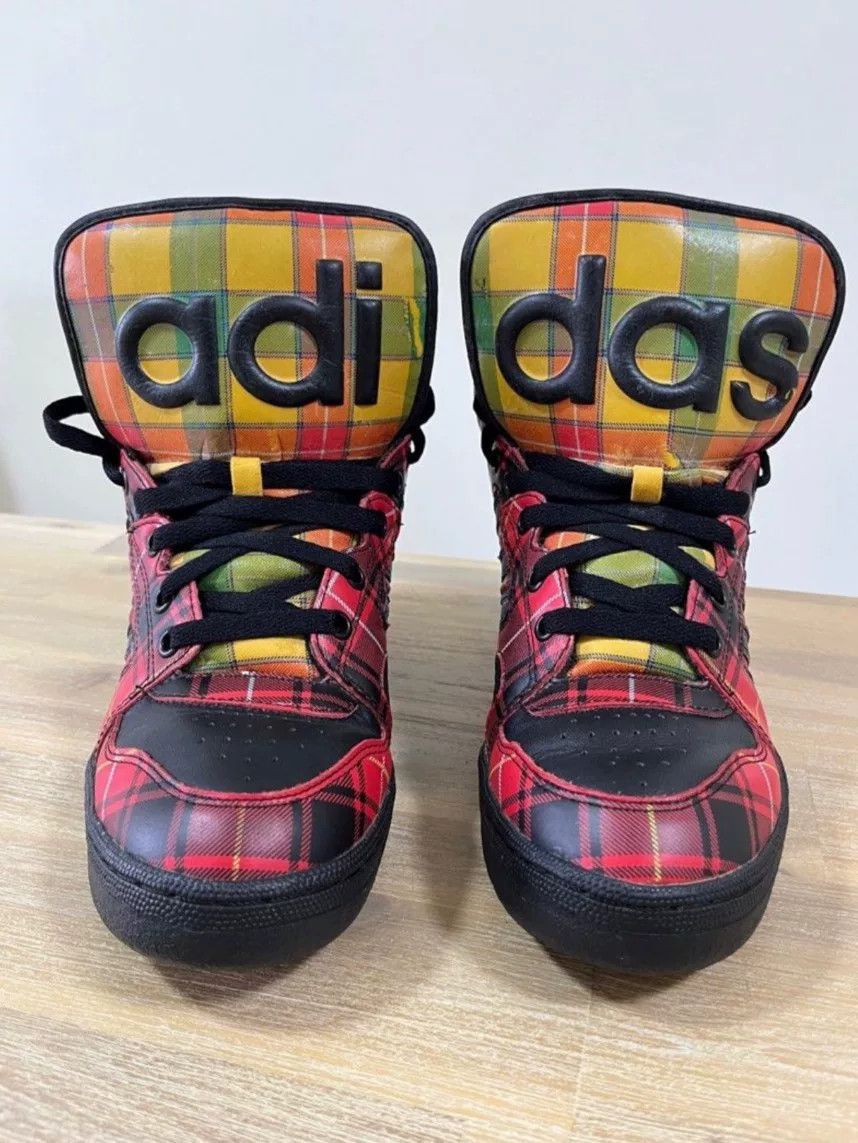 Jeremy Scott adidas Jeremy Scott Instinct Hi Wings Plaid Size US 7.5 / EU 40-41 - 2 Thumbnail