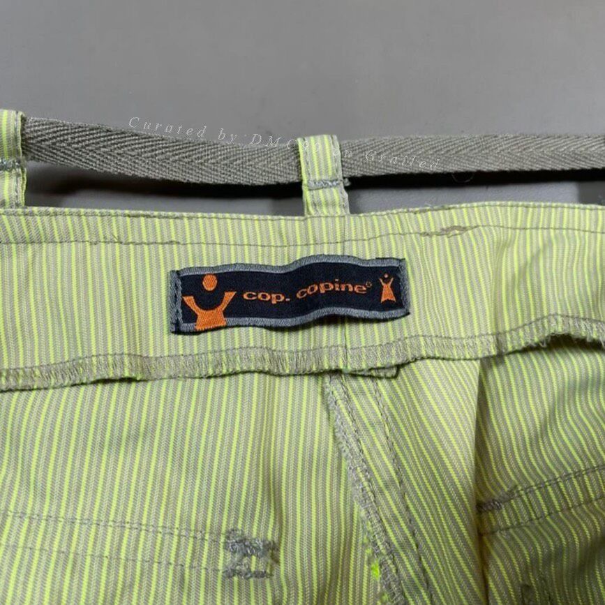 Cop Copine Cop Copine Striped Green Pants Size 40" / US 18 - 6 Thumbnail