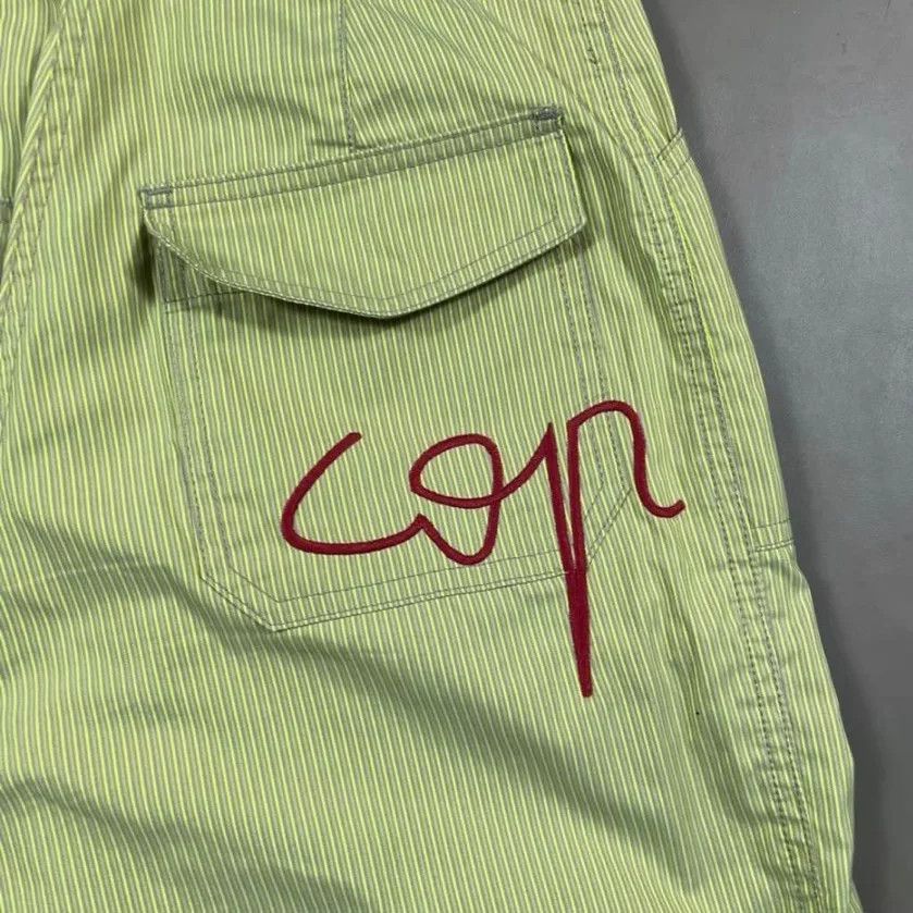 Cop Copine Cop Copine Striped Green Pants Size 40" / US 18 - 8 Thumbnail