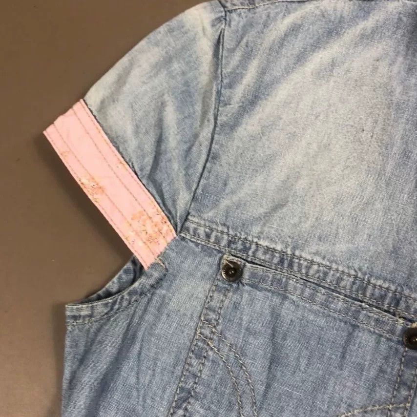 Dolce & Gabbana Dolce & Gabbana Vintage Denim Short Sleeve Shirt Size S / US 4 / IT 40 - 4 Thumbnail