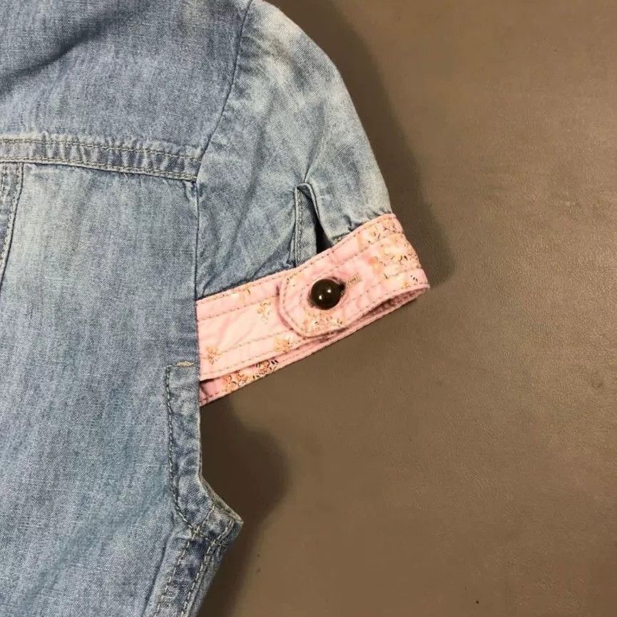 Dolce & Gabbana Dolce & Gabbana Vintage Denim Short Sleeve Shirt Size S / US 4 / IT 40 - 8 Thumbnail