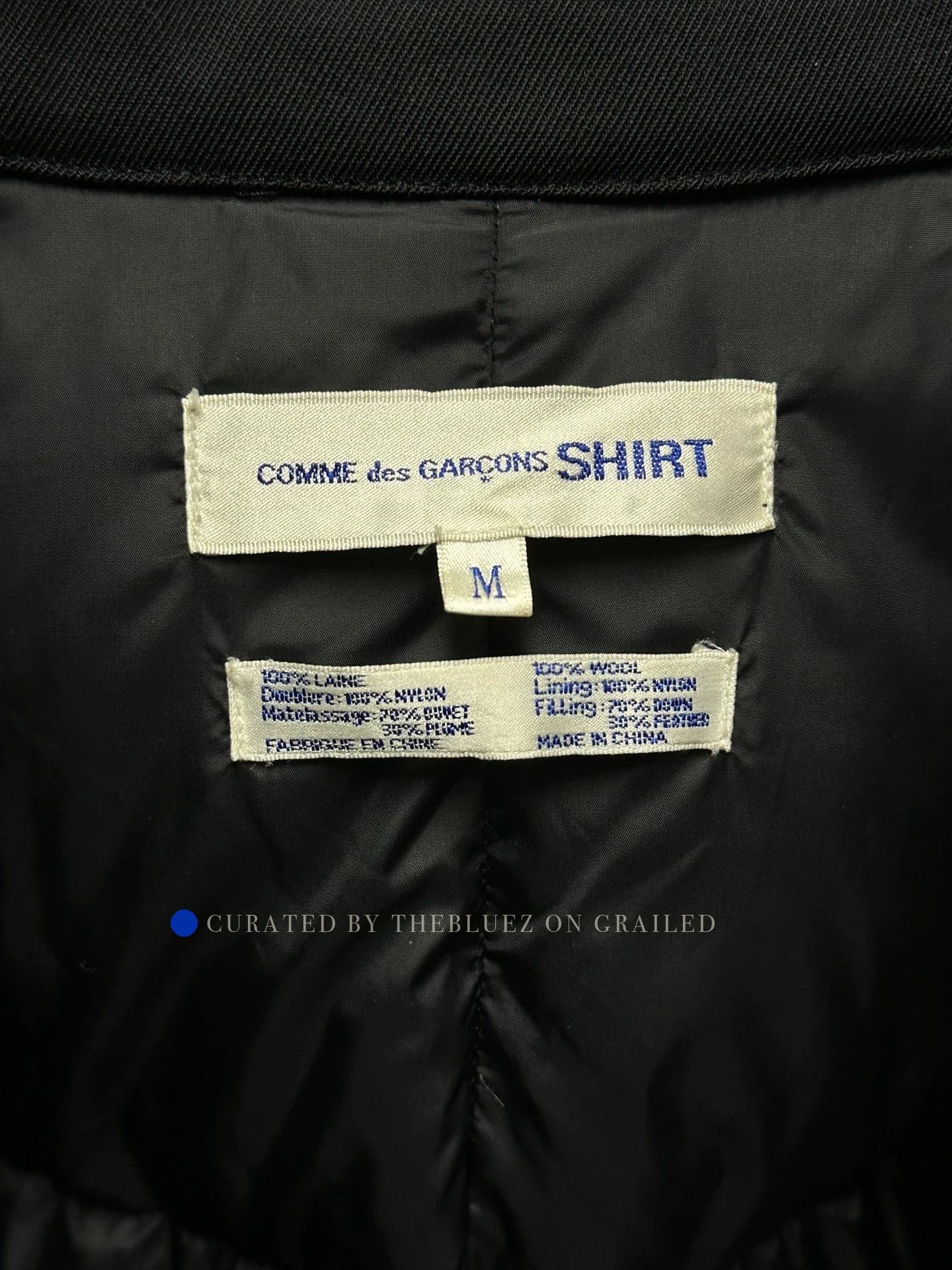 Comme des Garcons SHIRT Black Long Heavy Coat Size M Size US M / EU 48-50 / 2 - 7 Thumbnail