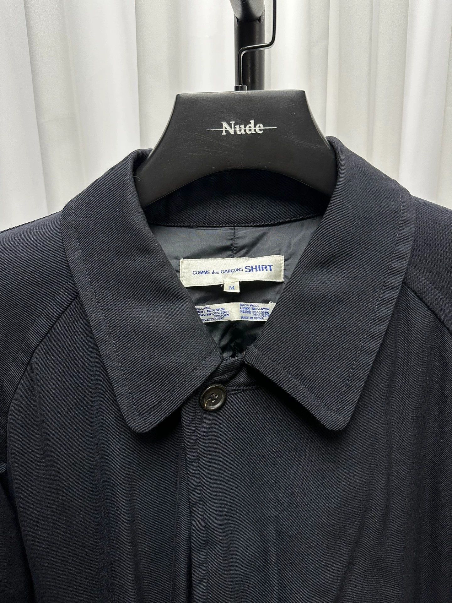 Comme des Garcons SHIRT Black Long Heavy Coat Size M Size US M / EU 48-50 / 2 - 4 Thumbnail